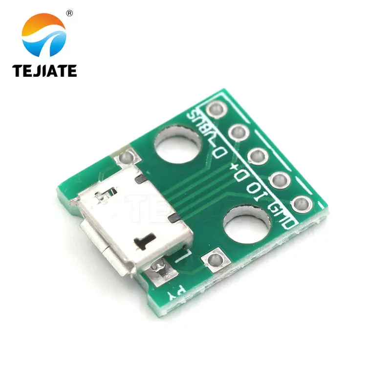1PCS MK5P TYPE-C MINI-5P USB2.0/3.0 To DIP Adapter Board Micro USB Power Data-cable Welded-module