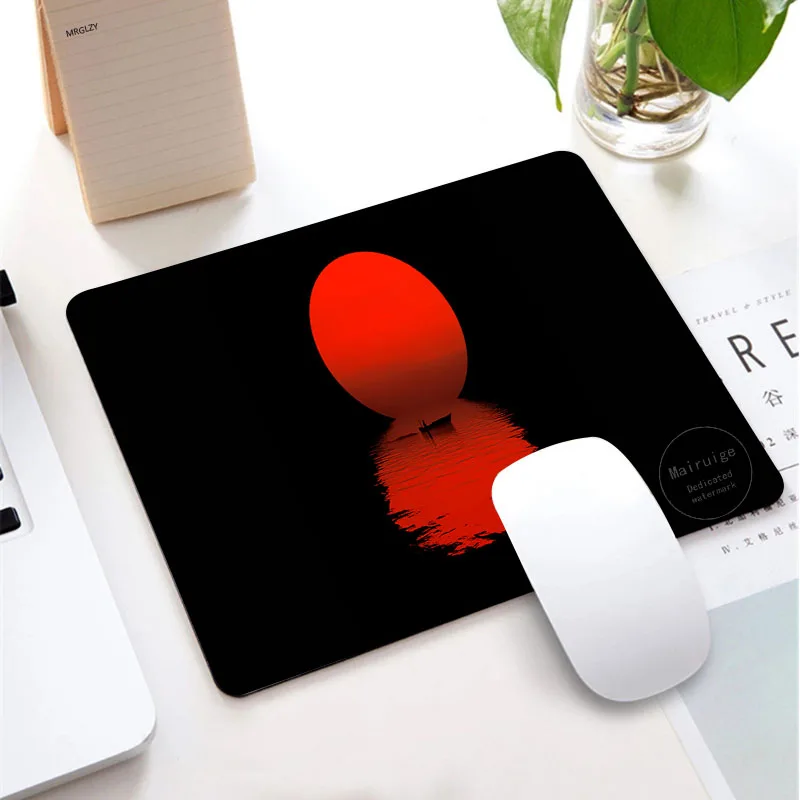 

Drop Shipping Small Rubber Mouse Pad Sunrise Sunset Art Kaeyboard Pad Gaming Accessories 22X18CM Desk Mat MousePad Gamer for LOL