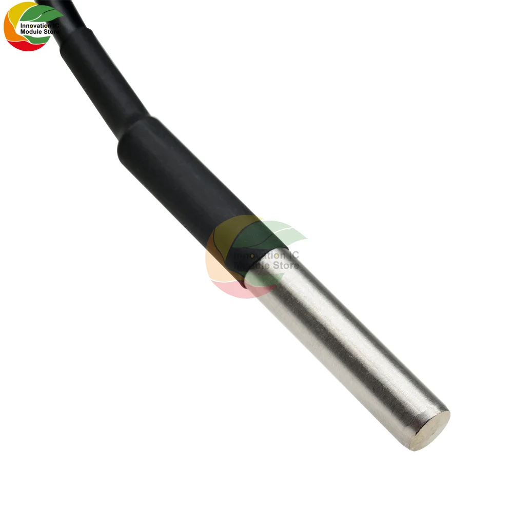 New 1 Piece Waterproof Digital Thermal Probe Temperature Sensor DS18B20 With Length 1M Cable