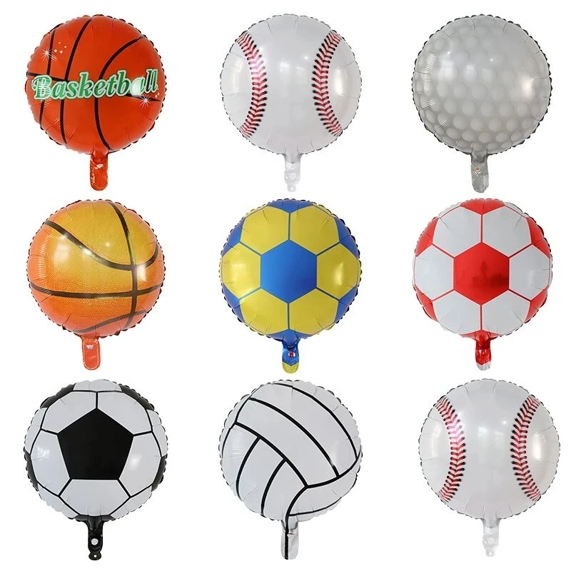 

10pcs 18inch Helium Foil Globos Football Balloons Birthday Party Decorations Kids Boy World Ball Soccer Party Supplies