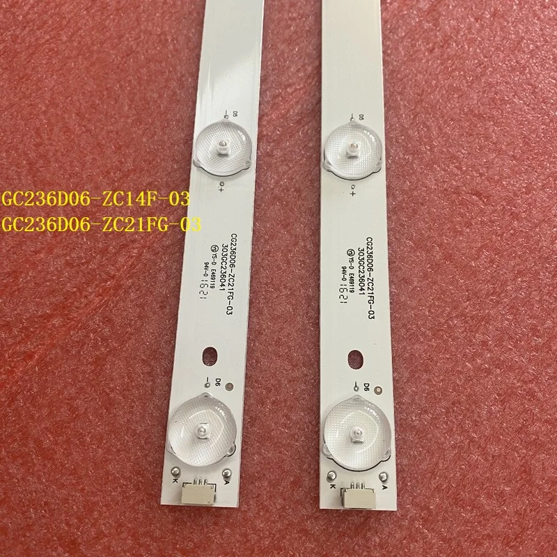 2pcs/set LED Backlight bar strip For L24T6500BNC GC236D06-ZC14F-03 303GC236031 423MM 3V 24 inch