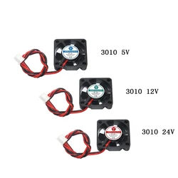 3D Pinter Parts 3010 fan 30MM 30x30x10MM 12V 5V 24V 2Pin DC Cooler Small Cooling Fan DIY Reprap For j-head hotend