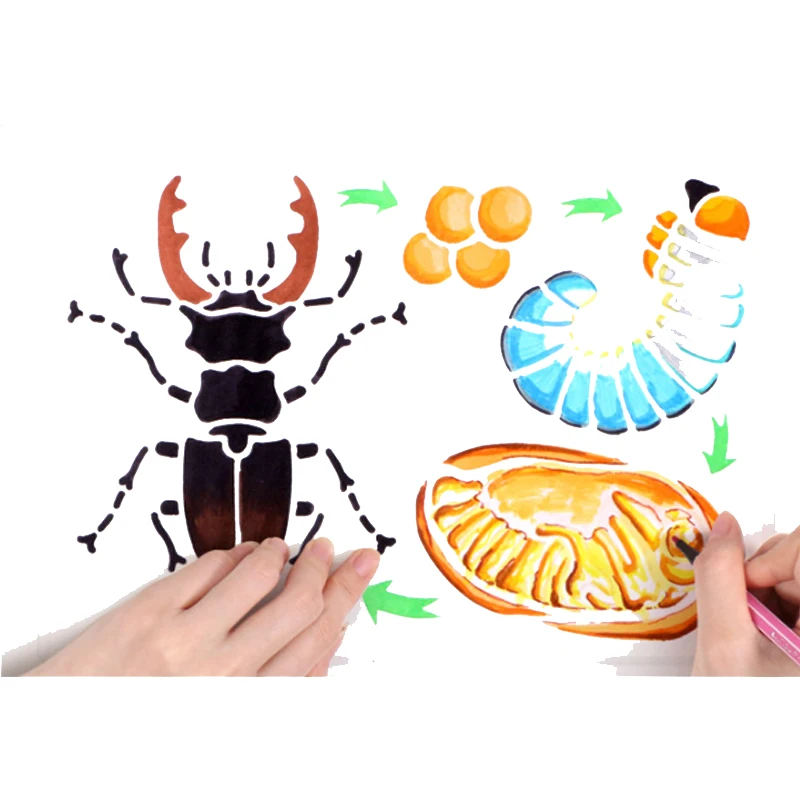 

1pc Stencils Insect PaintingTemplate DIY Scrapbooking Album Decorative Stencils Drawing Template Puzzle