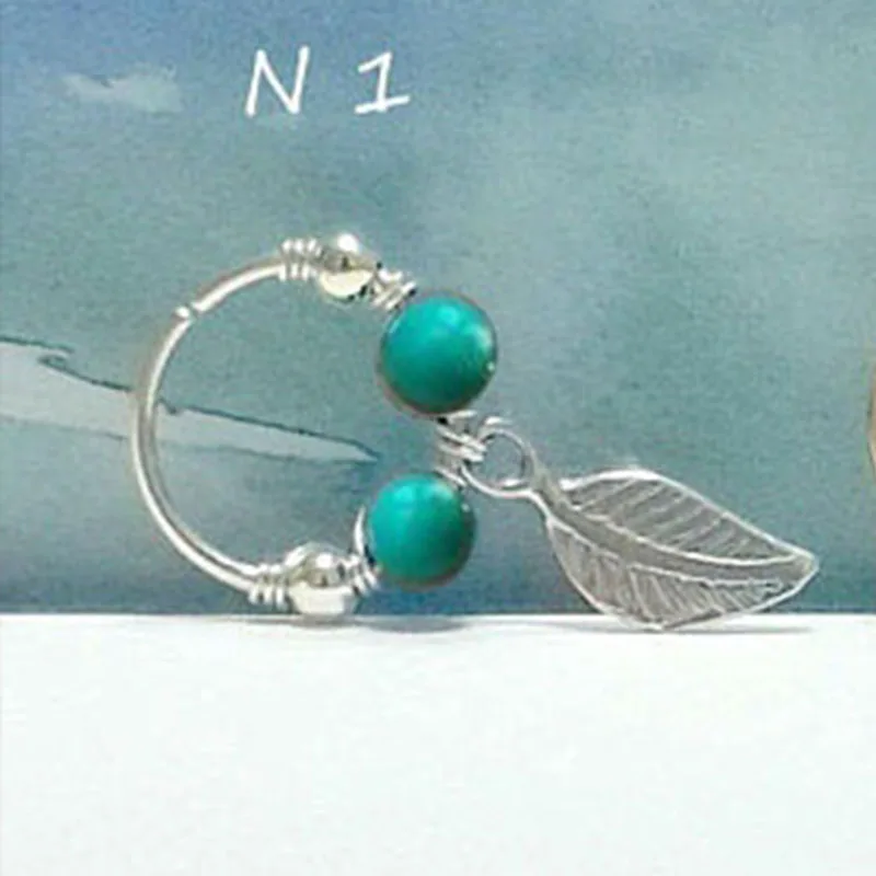 Turquoise Cartilage Earring Cartilage Hoop Earrings TinyTurquoise