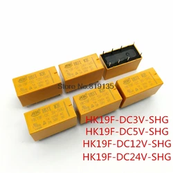 5PCS Relay HK19F-DC3V-SHG HK19F-DC5V-SHG HK19F-DC12V-SHG HK19F-DC12V-SHG HK19F-DC24V-SHG HK19F 3V 5V 9V 12V 24V 8PIN