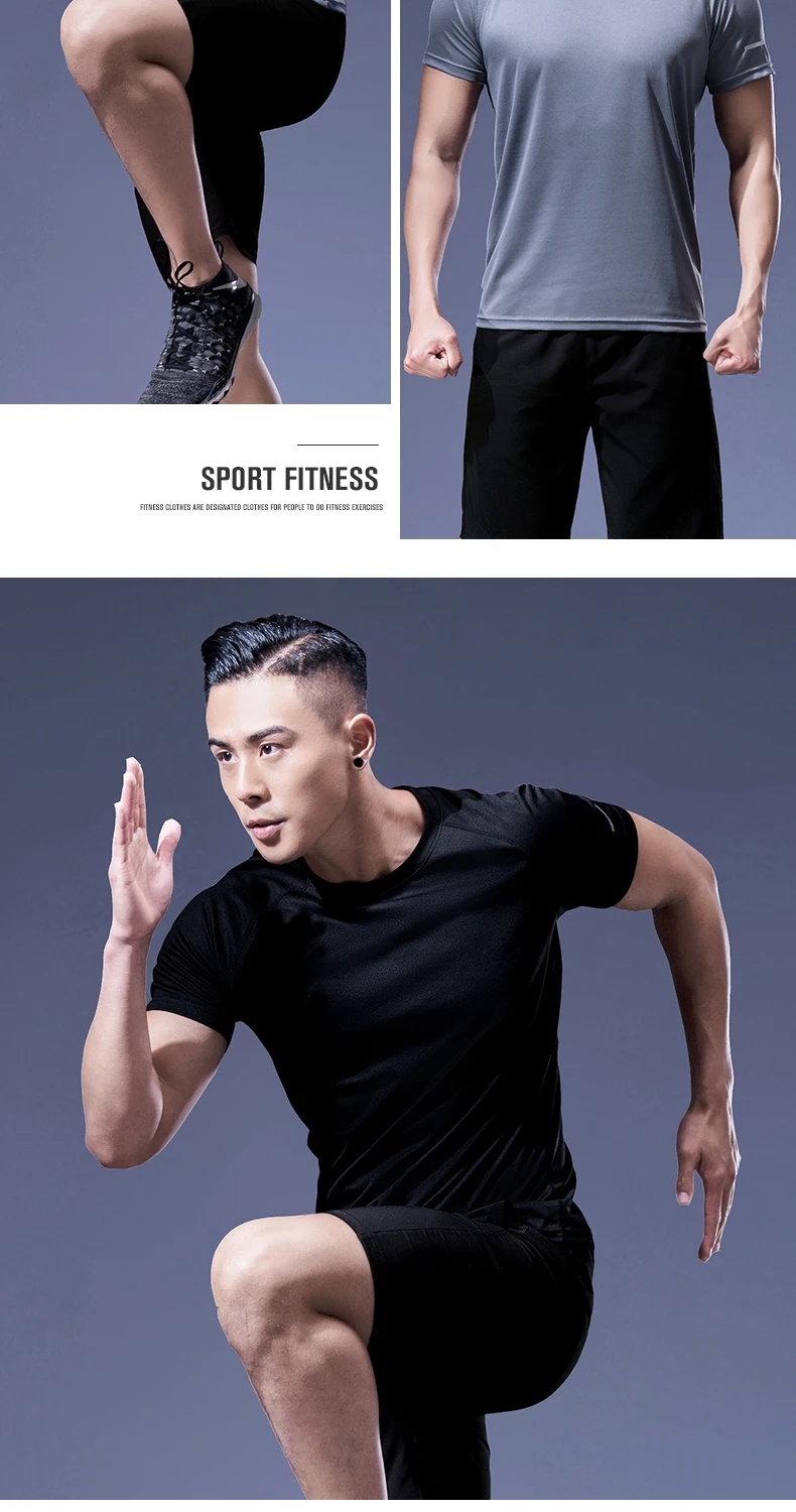 Reflektierendes Shirt, schnell trocknend, kurzärmelig, Sport-T-Shirt, Sportbekleidung für Herren, Fitness, Playeras Para Hombres, atmungsaktive Sportbekleidung – Detail 12