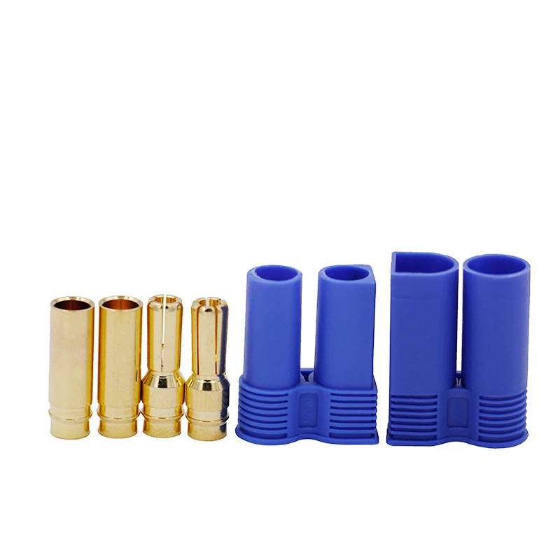 1 Pair EC5 RC Connector Female Male Bullet Gold Connector Plug For RC Lipo Battery 30%off