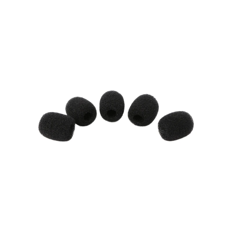 5X Round Ball Lavalier Microphone Foam Windscreen Sponge Windshields 6mm Opening