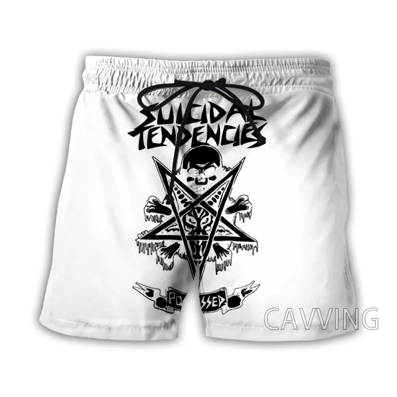 CAVVING 3D Printed  Suicidal Tendencies BAND  Summer Beach Shorts Streetwear Quick Dry Casual Shorts Sweat Shorts for Women/men