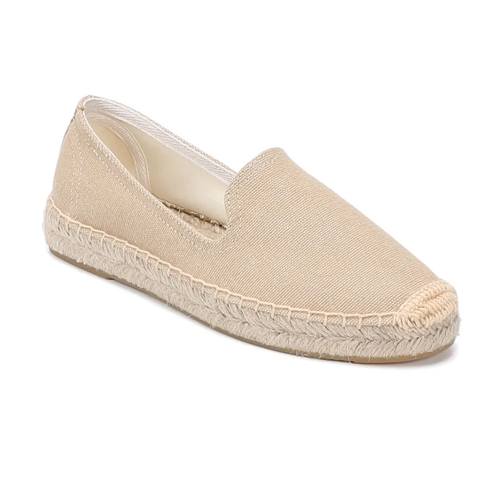 2021 Round Toe New Top Fashion Sale Flat Platform Hemp Rubber Slip-on Casual Sapatos Zapatillas Mujer Womens Espadrilles Shoes