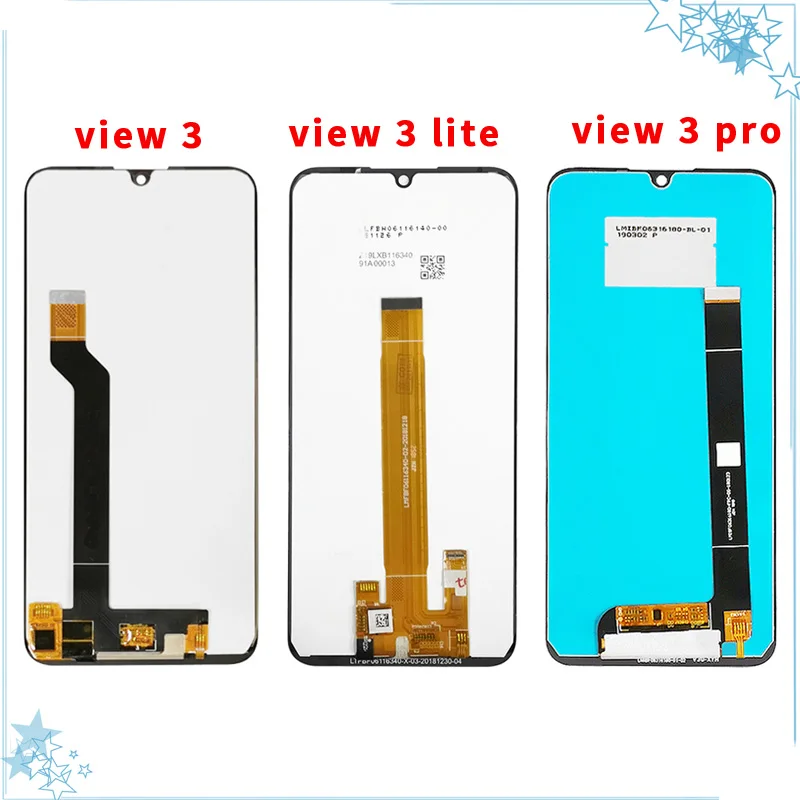 Black For Wiko View 3/View 3 Pro/View 3 Lite LCD Display + Touch Screen Digitizer Assembly Replacement Mobile Phone Accessories