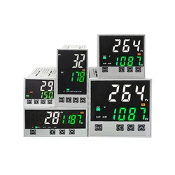 K E J PT100 CU50 universal input PID thermostat digital temperature controller panel meter thermal regulator with alarm output