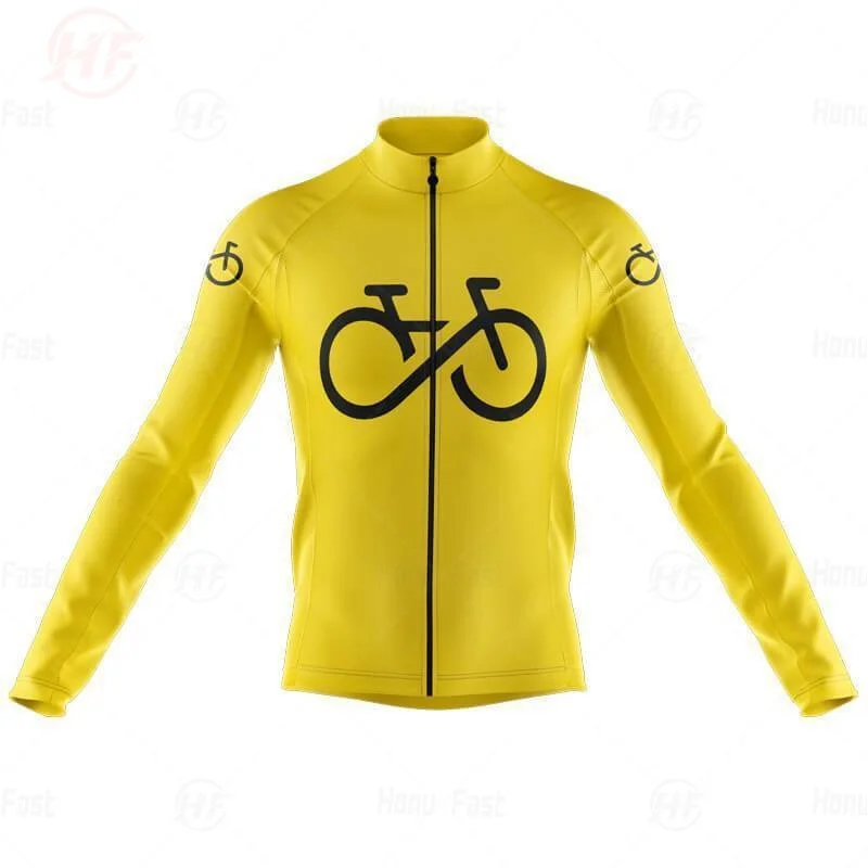 New Outdoor Riding Bike MTB Clothing Cycling Jersey Men\'s Breathable Long Sleeve Cycling Jersey Bike Jersey Bicycle Clothing