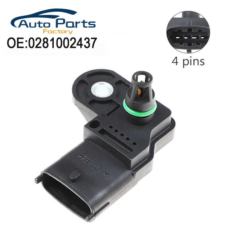 매니폴드 절대 압력 센서, Opel Vauxhall Astra G H Signum Vectra C Zafira 1.3 1.9 Cdti 0281002437 73503657 0281002845 용