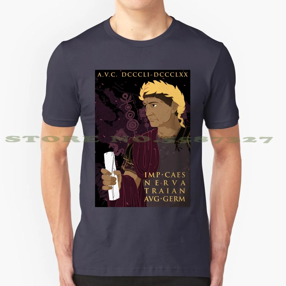 Camiseta Trajan 100% de algodón, camisa del emperador romano, de la historia antigua, Dacia, Caesar, Augusto