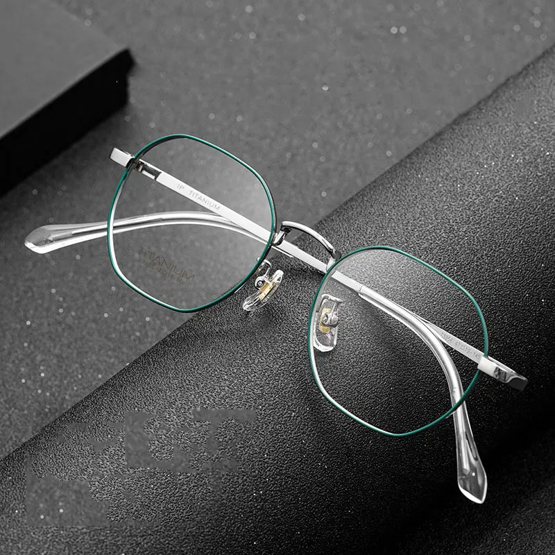 New Arrival Beta Titanium Glasses Frame For Unisex with Spring Hinges Full Rim Nearsighted Spectacles Hot Selling