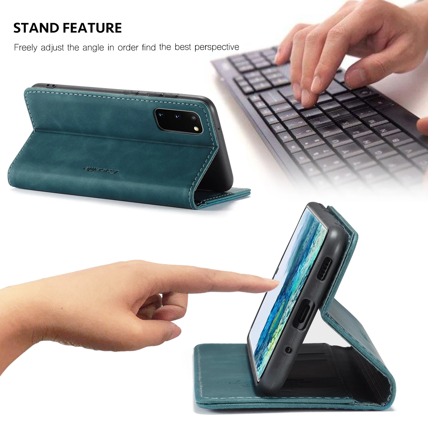 CaseMe Case For Samsung Galaxy A50S A40 A20 A80 A73 A70 A51 A71 A52 A53 M31 Flip Magnetic Leather Wallet Cover M30S M10 M20 S20