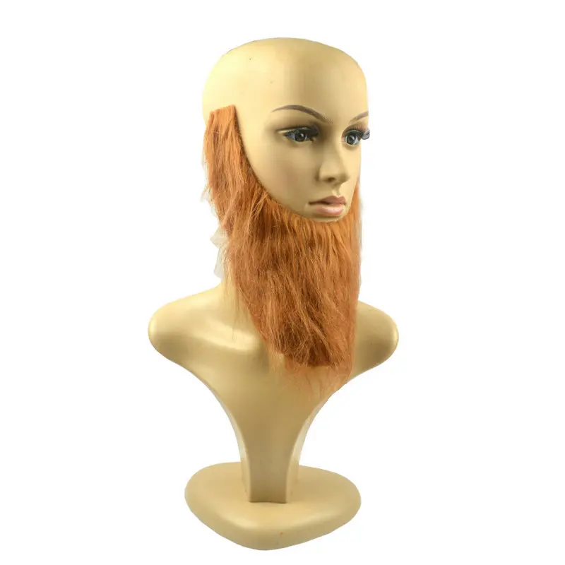 Grappige nepbaard rekwisieten Halloween Party mannen aankleden grote baard bruine snor kinderen