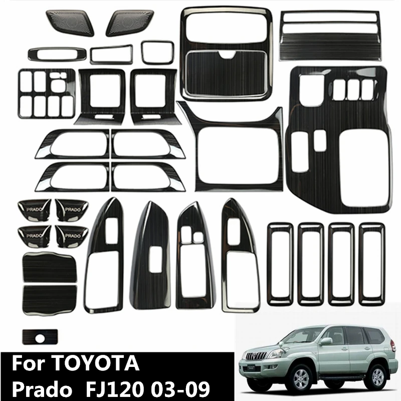 Interior Decoration Stainless Steel For Toyota Land Cruiser Prado 120 2003 2004 2005 2006 2007 2008 2009 Toyota Accessories