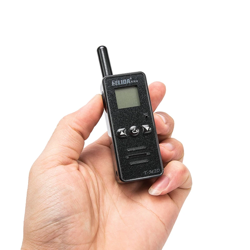 HELIDA-T-M2D Mini Walkie Talkie, 128 Channels, 400-520MHz, Super Tiny Two Way Radio