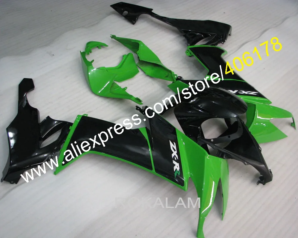 

Black Green For Kawasaki ZX-10R Fairing 08-10 ZX10R 2008 2009 2010 ZX10R ZX 10R Motorcycle Fairing (Injection Molding)