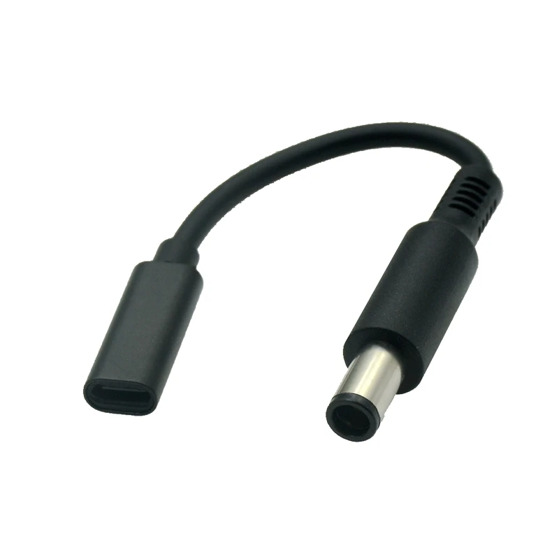 PD 7.4x5.0mm z gniazdo wtykowe to rodzaj USB C PD konwerter zasilacz wtyczka DC przewód łączący przewód do DELL ładowarka do laptopa — zdjęcie 3