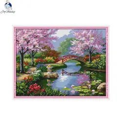 5D diamond embroidery beautiful park scenery pattern round square diamond set mosaic home decoration embroidery pattern handmade