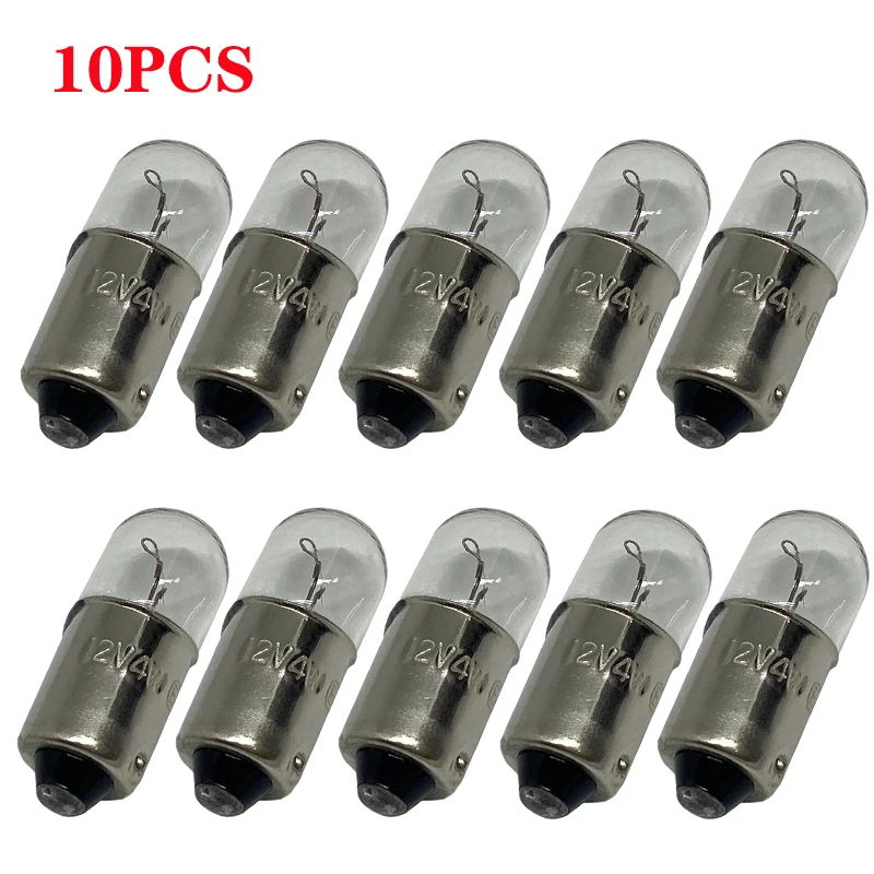 4/10X T11 T4W ba9s H6W 1895 12V-14V turn signal panel map door bulb halogen lamp high quality lamp Warm white