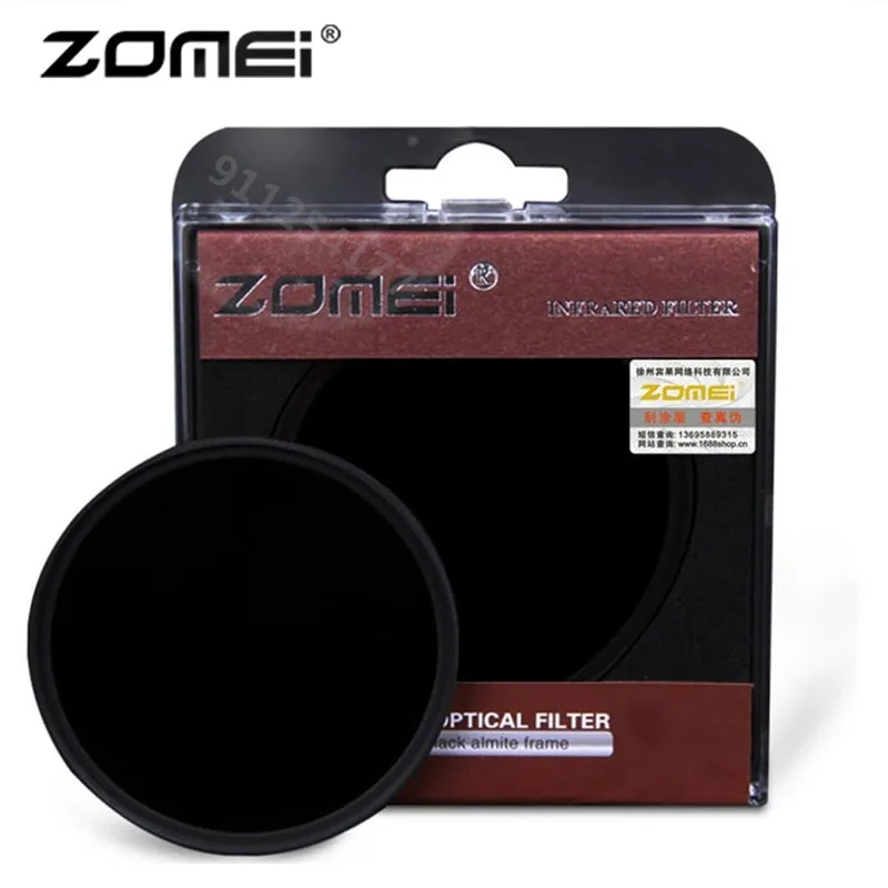Zomei 680/720/760/850/950NM Infrared IR Filter Infrared mirror For DSLR lens Mirror Sliver Rimmed 46/49/52/55/58/62/67/72/77 mm