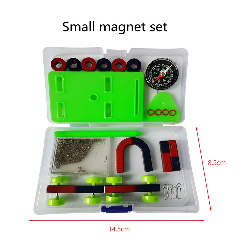 Magnet Set Magnetic Levitation Box Scientific Experiment Teaching Aids Large Experimental Box U-shaped Strip CompassMagnetic car