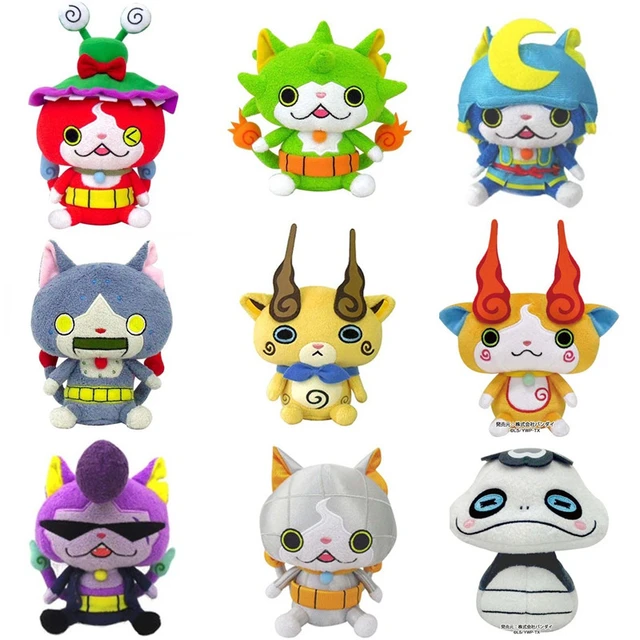 Yo-Kai Watch Plush retailer Set (Robonyan, Whisper, Jibanyan, Komasan)