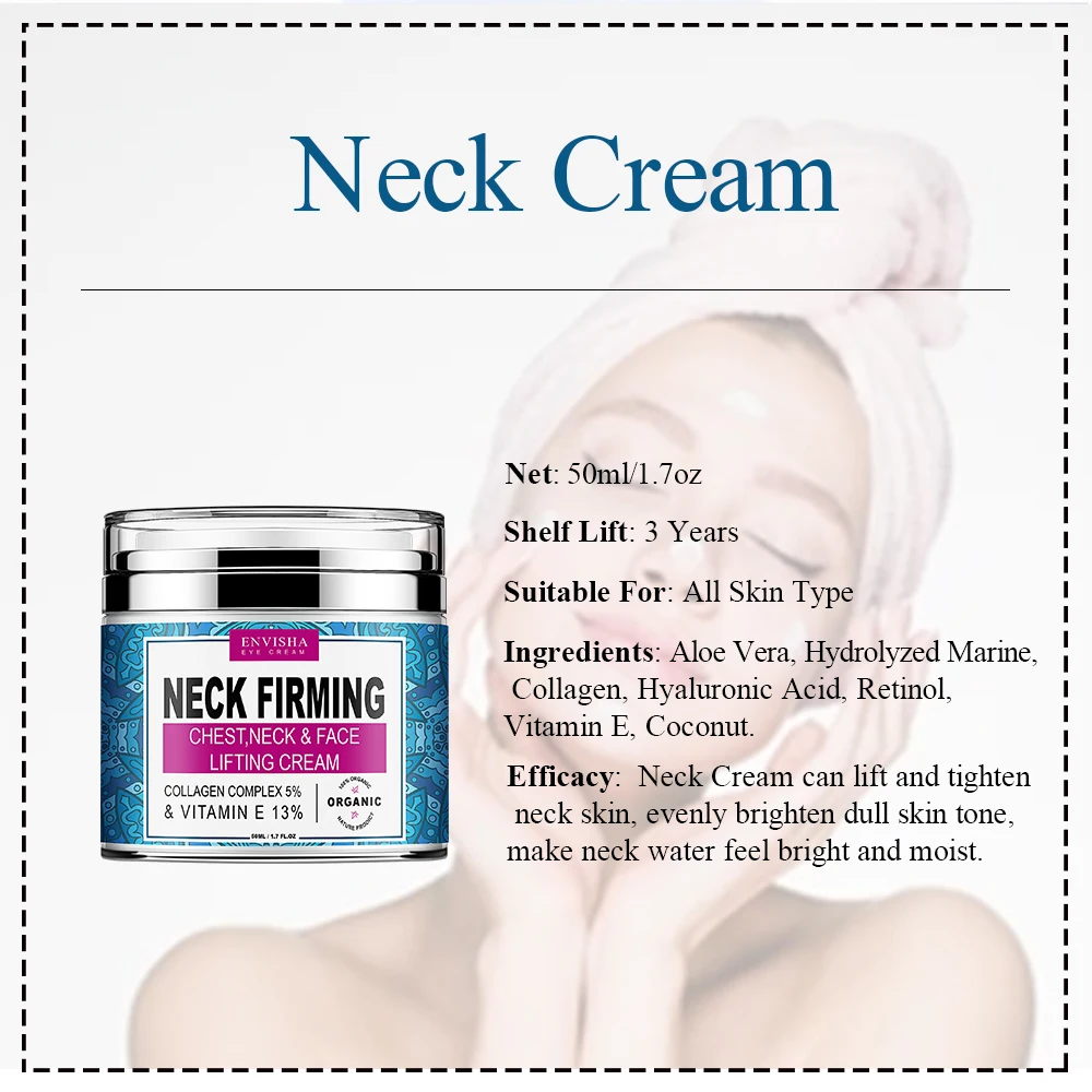 ENVISHA Neck Creme Retinol Gesicht Vitamin Kollagen Bleaching Anti-Falten Anti-aging-feuchtigkeitscreme Hautpflege Hyaluronsäure Schrumpfen Poren – Detail 4