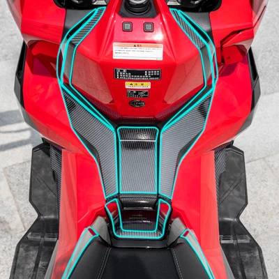 Pegatina de carbono para motocicleta, Protector de almohadilla de tanque para Scooter X ADV 750 Xadv 750, 2019- 2021