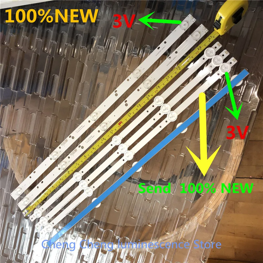 

30 шт./лот 100% Новинка Подсветка ЖК-телевизоров 100% тест SJ.HZ.D2750501-2835CS-F 1 шт. = 54 см 5 светодиодов (1 светодиод = 3 В)