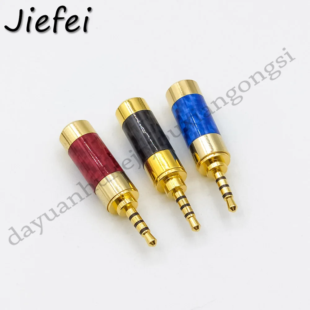 10-200pcs New high quality 2.5mm 4 Pole 4Pole Male Repair Earphones adapter Soldering DIY Selling red, black, blue