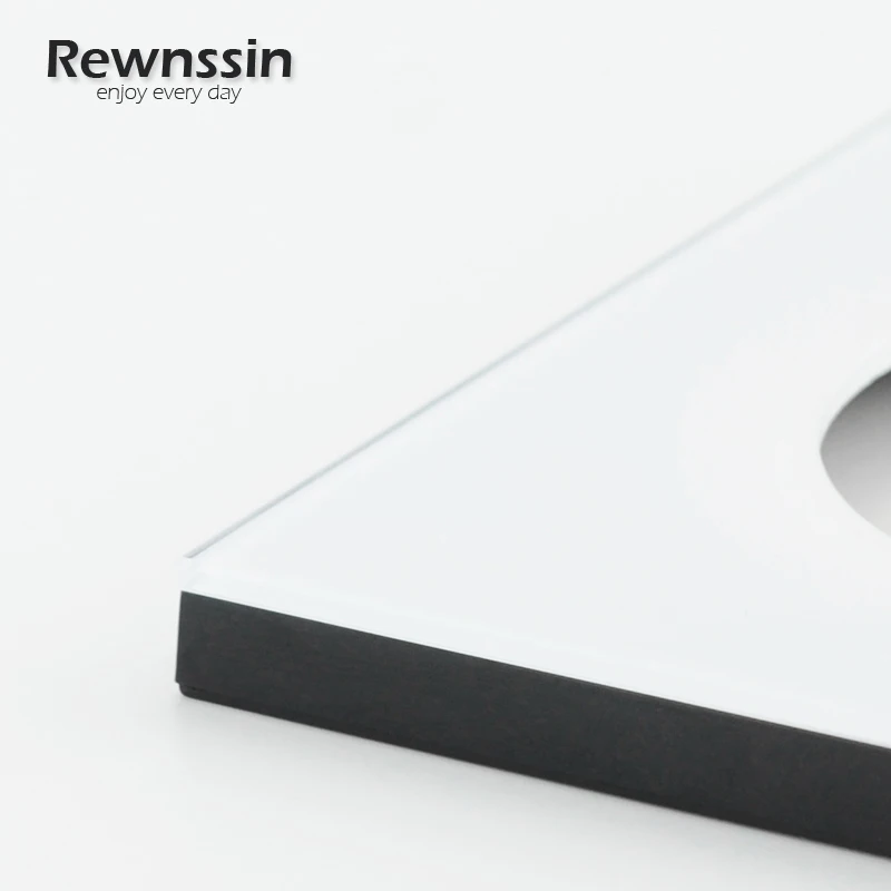 L1 Series-DIY Free Combination With LED Indicator Light Glass Panel 110-250V Socket EU French Power Socket Wall Light Switch