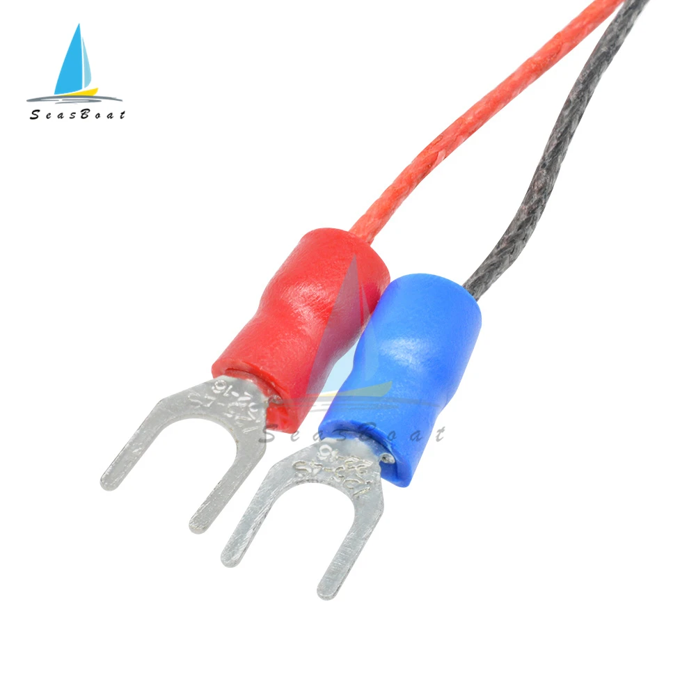 M6สกรูKประเภท1M 2MสายThermocouple Temperature SensorสำหรับอุตสาหกรรมอุณหภูมิController 0-800C Sensor Probe