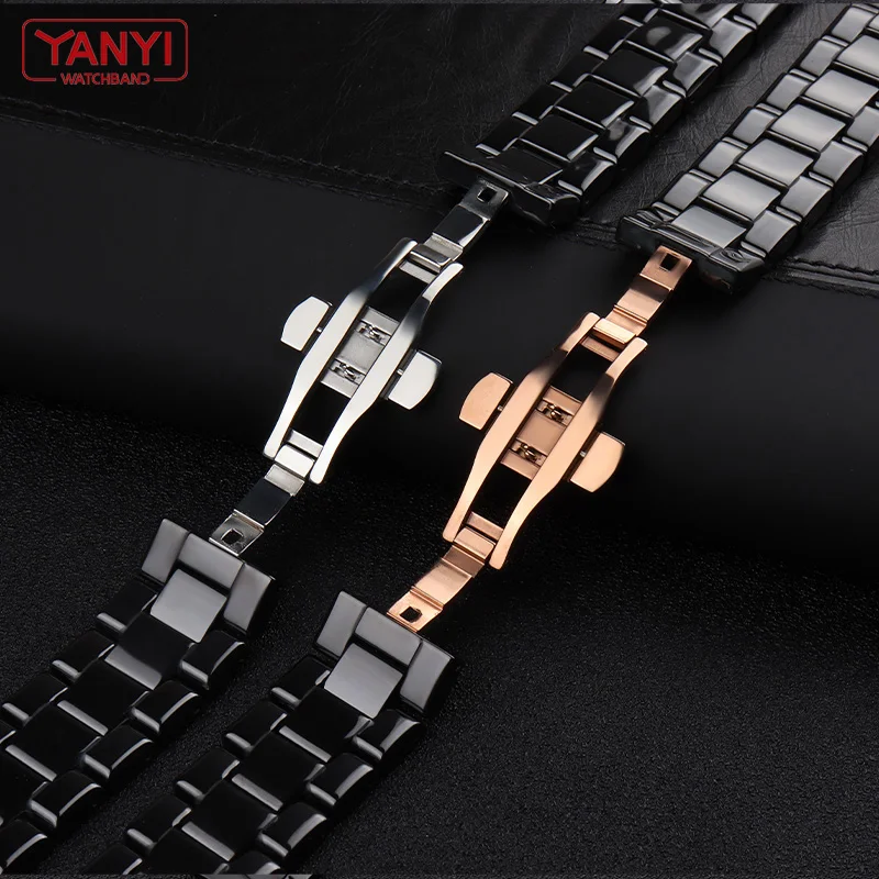 Ceramic watchband 20mm 22mm watch strap for AR1451 AR1452 AR1400 AR1410 AR1421 AR1440 AR1429 watches bracelet wristwatches band