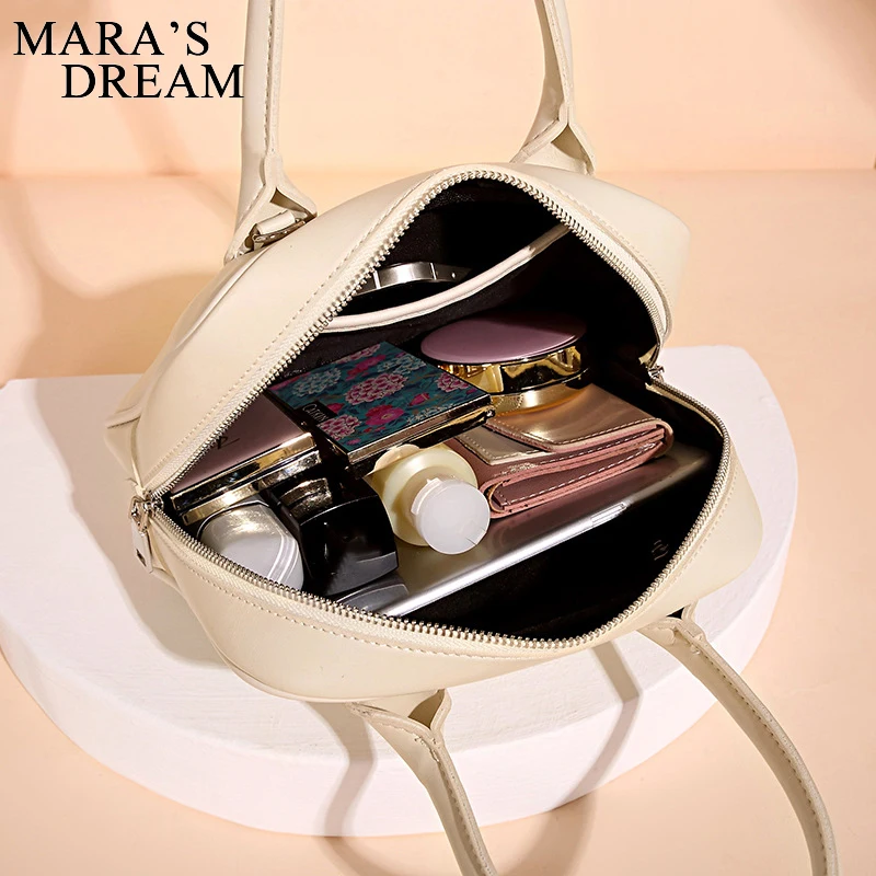 Mara\'s Dream PU Leather Women Shoulder Messenger Bags Simplicity Ladies Casual Tote Handbags Fashion Girls Daily Crossbody Bag