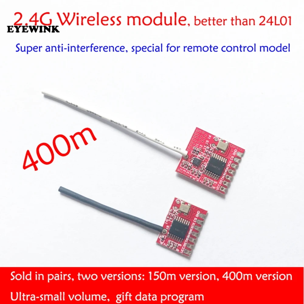 nRF24L01+ 2.4G Transmitter & Receiver Wireless Module GWB T400 IIC SPI Interface for Arduino Remote Control Electric 150M 400M