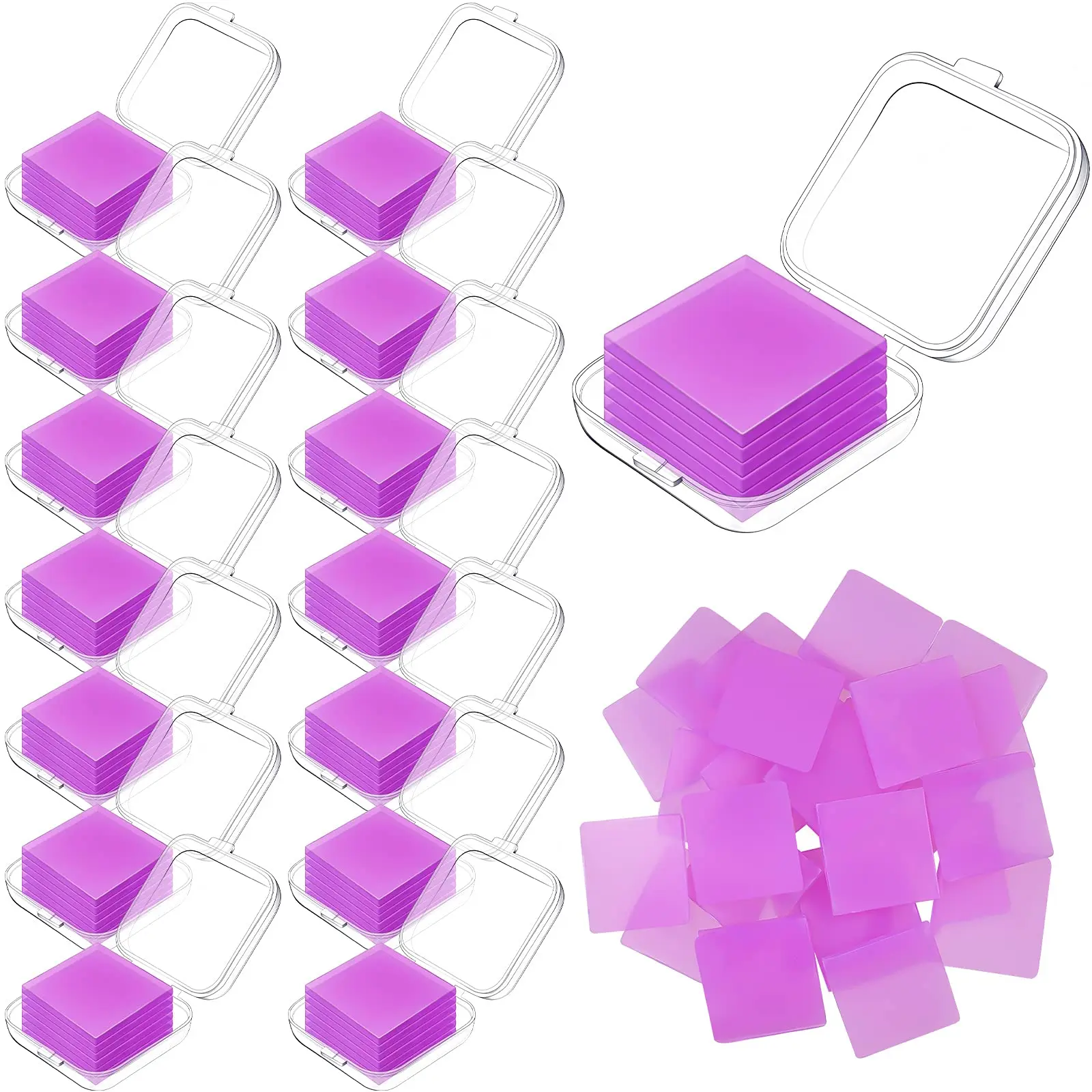 

6Pcs/Box 5D Diamond Painting Accessories Clay With Storage Box DIY Dotting Glue Drilling Mud Cross Stitch Craft Nail Art Tool