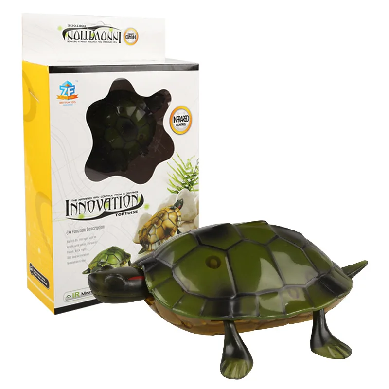 Simulation Swing Walk Remote Control Turtle Anti-wear Tires Eye Lights Early Learning Cognition Realistic Form Electric RC Toys