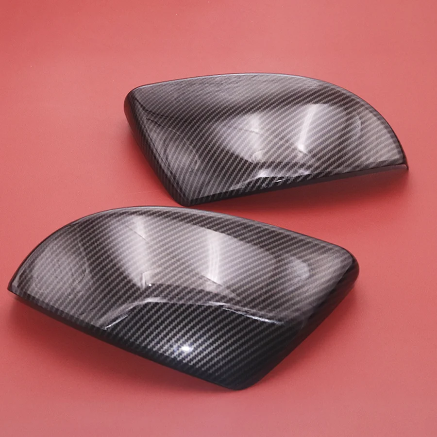 2Pcs Car Look Carbon Fiber Rearview Rear View Mirror Cover For Land Rover Range Rover Velar Evoque Discovery Sport Jaguar F-Pace