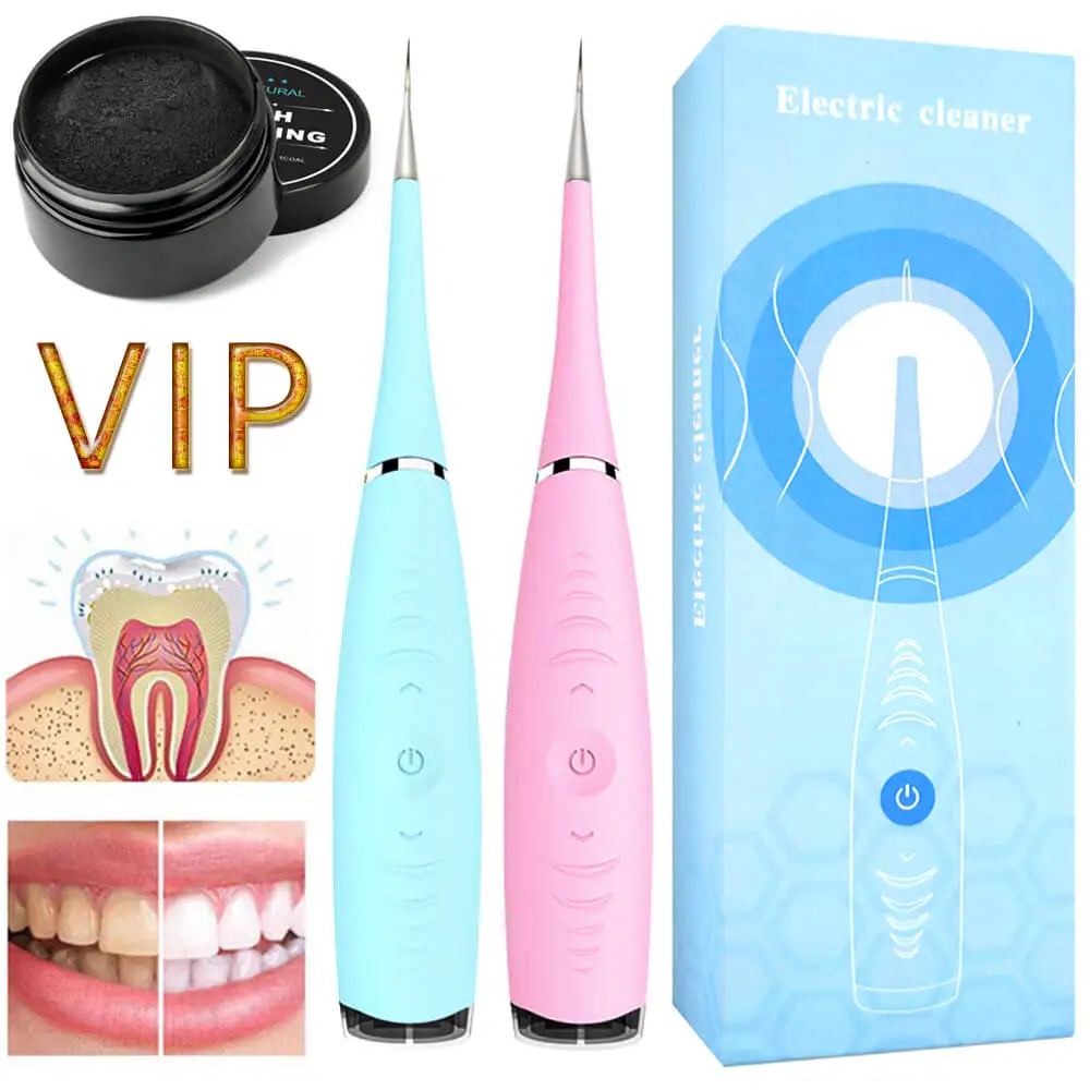 

Electric Ultrasonic Dental Scaler Machine Tooth Calculus Tool Sonic Remover Stains Tartar Plaque Whitening Portable Oral Cleaner