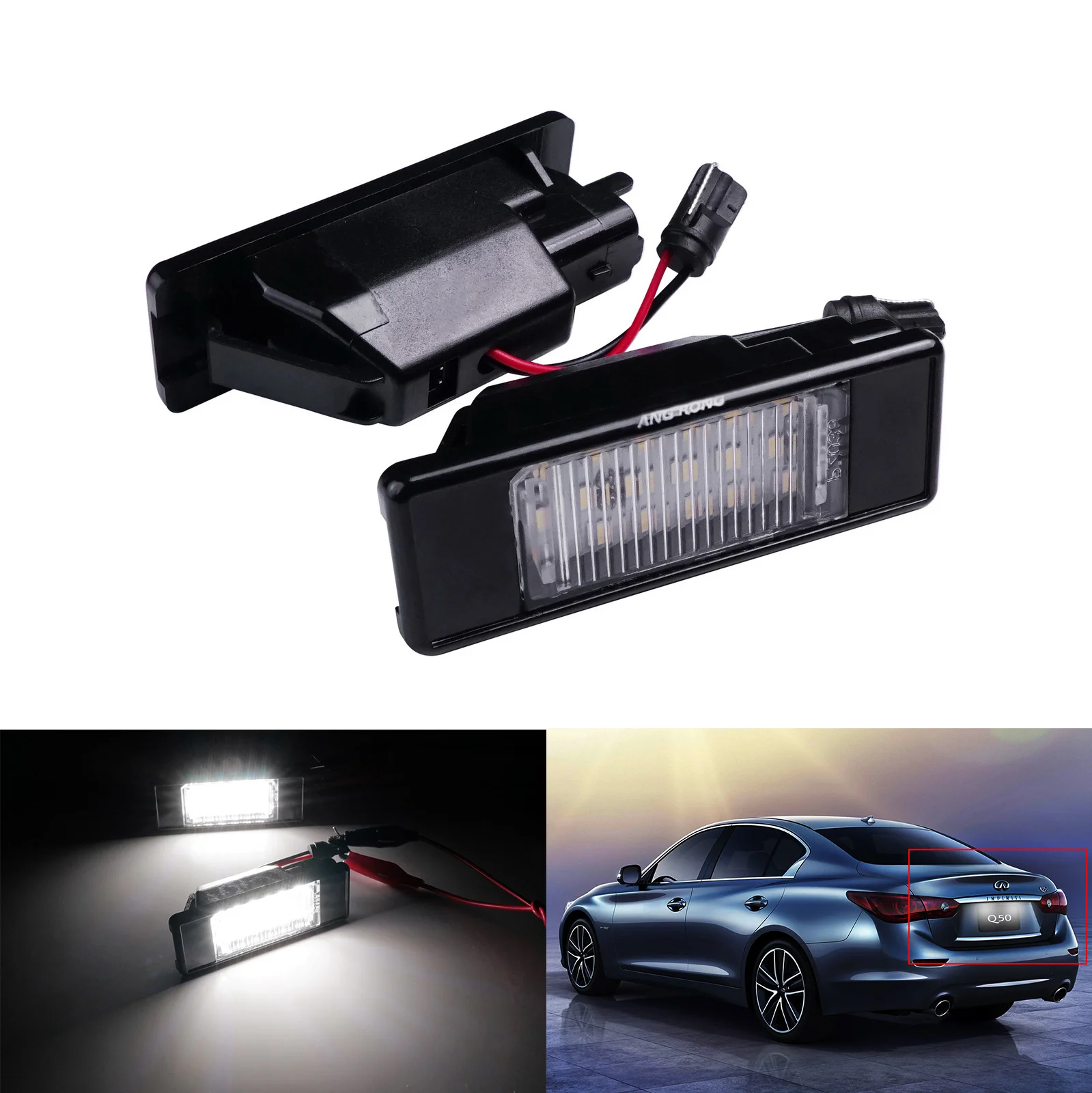

2x Canbus LED License Number Plate Light Lamps For Mercedes Benz Sprinter 906 06+ Viano Vito W639 03-14 VW Crafter 06-16 Fiat