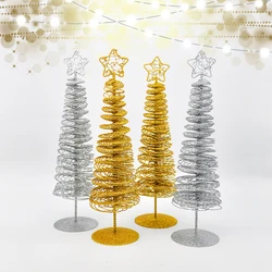 DIY wrought iron Christmas tree ornaments children's gifts Christmas tree desktop decoration artificial tree home wedding gifts