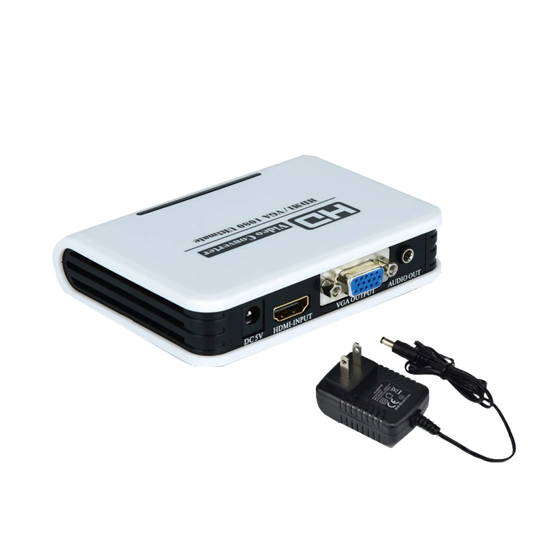 HDMI-compatible To VGA Converter with Audio Video Synchronization Computer Set-Top Box To TV Monitor Projector Device Converter