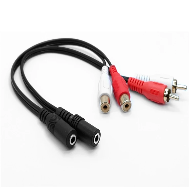 Universal RCA Kabel 3,5mm entrada Jack para Audio estéreo Kabel Weiblichen zu 2RCA romantik Buchse zu Kopfhörer 3,5 AUX adaptador für DVD Ve