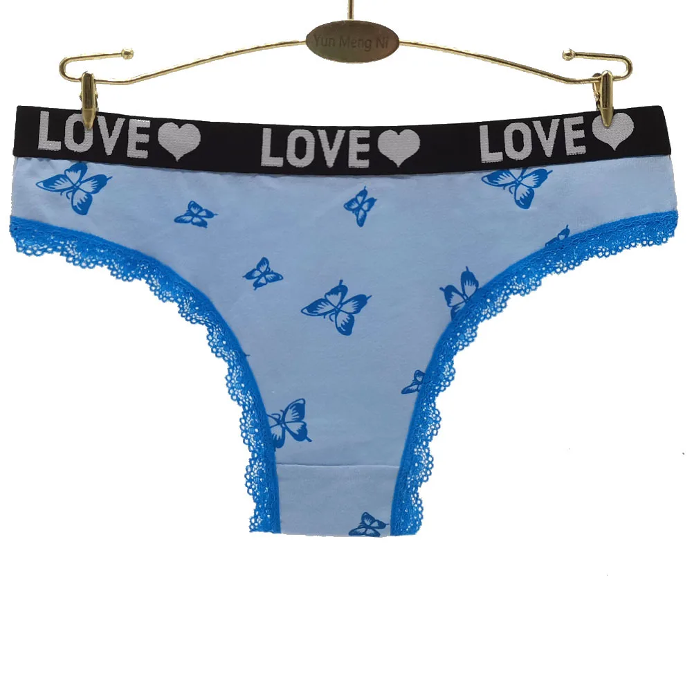 3pcs Letter Patterned Cute Girls Cotton Panties For Girl Seamless Underwear Soft Breathable Physical Panties Lingerie