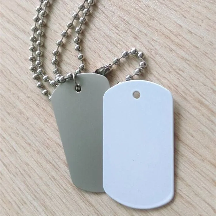 

Free Shipping 20pcs/lot Metal Army Tags for Blank Sublimation INk Transfer Printing Heat Press DIY Can Print